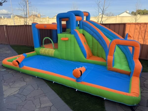 Blue-Orange Racing Water Slide 🔵🟠🟢